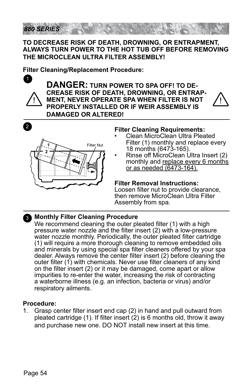Danger | Sundance Spas ALTAMAR 880 User Manual | Page 60 / 92