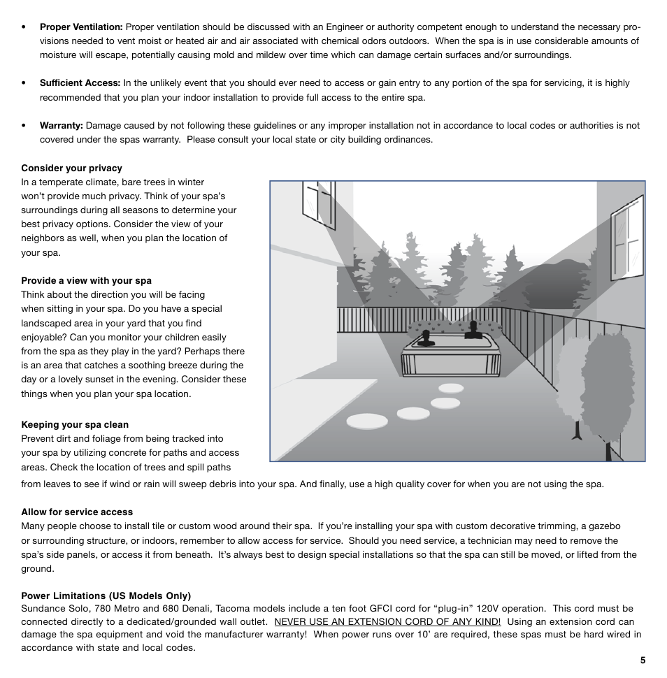 Sundance Spas 850 Series User Manual | Page 5 / 24