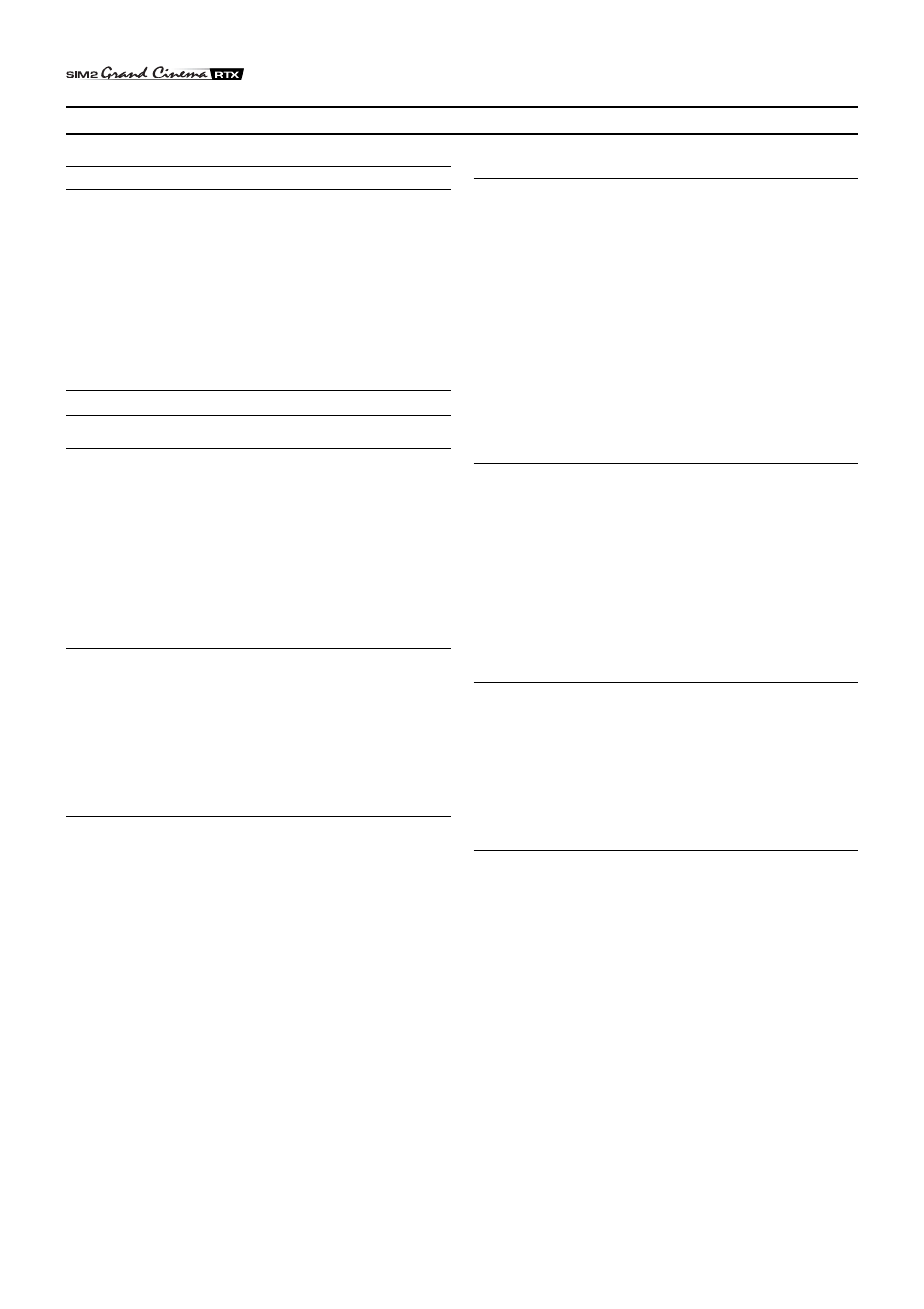 Maintenance and troubleshooting | Sim2 Multimedia Grand Cinema Line RTX55 User Manual | Page 16 / 21