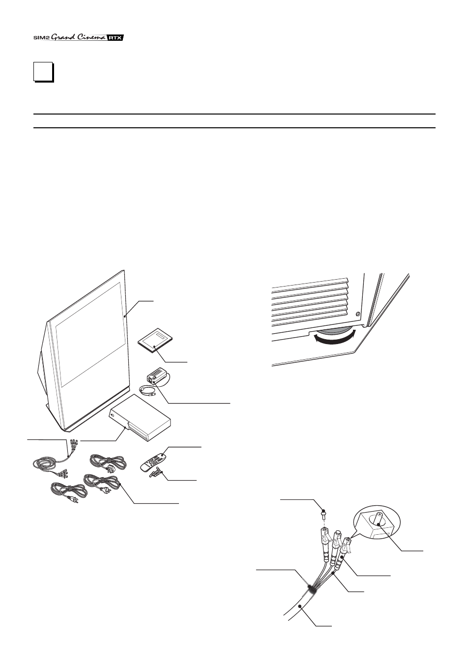1 installation, Connecting the two units | Sim2 Multimedia Grand Cinema Line RTX55 User Manual | Page 6 / 21