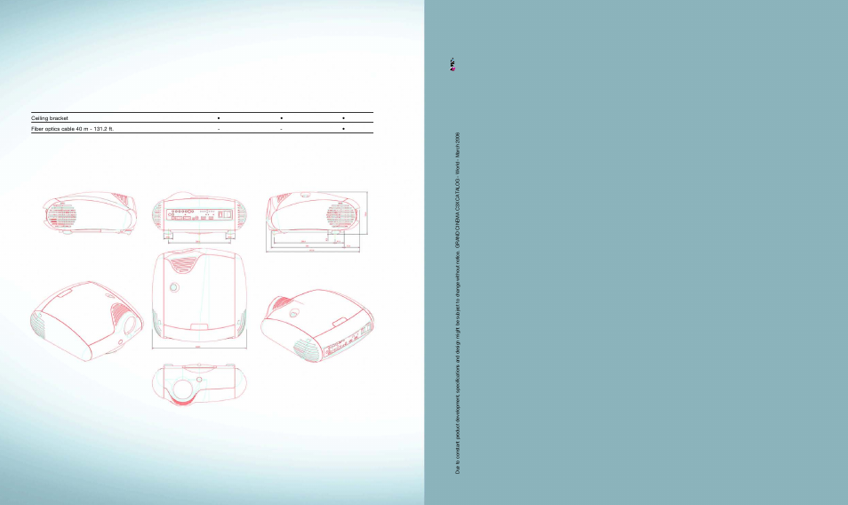 C3x lite c3x c3x link | Sim2 Multimedia DLP Video Projector C3X Link User Manual | Page 12 / 12