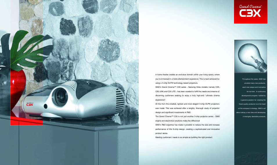 Sim2 Multimedia DLP Video Projector C3X Link User Manual | Page 3 / 12