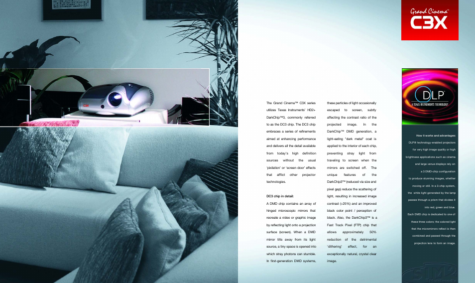 Chip dlp®-system | Sim2 Multimedia DLP Video Projector C3X Link User Manual | Page 5 / 12