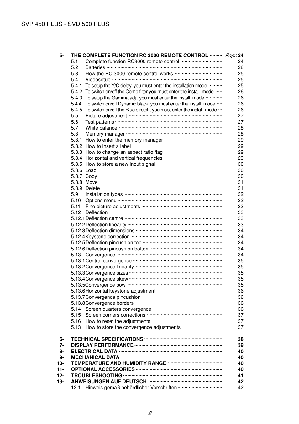 Sim2 Multimedia SVP 420 HB User Manual | Page 3 / 44
