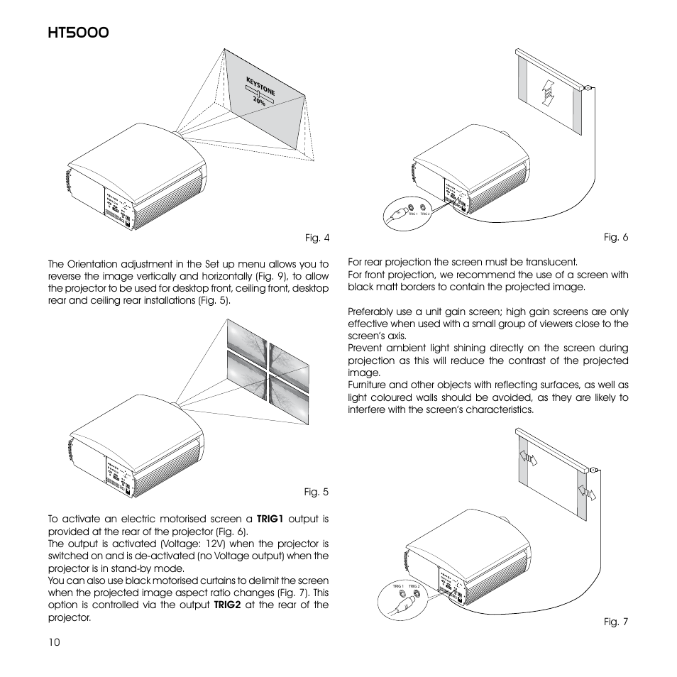 Ht5000 | Sim2 Multimedia GRAND CINEMA HT HT5000 User Manual | Page 10 / 35