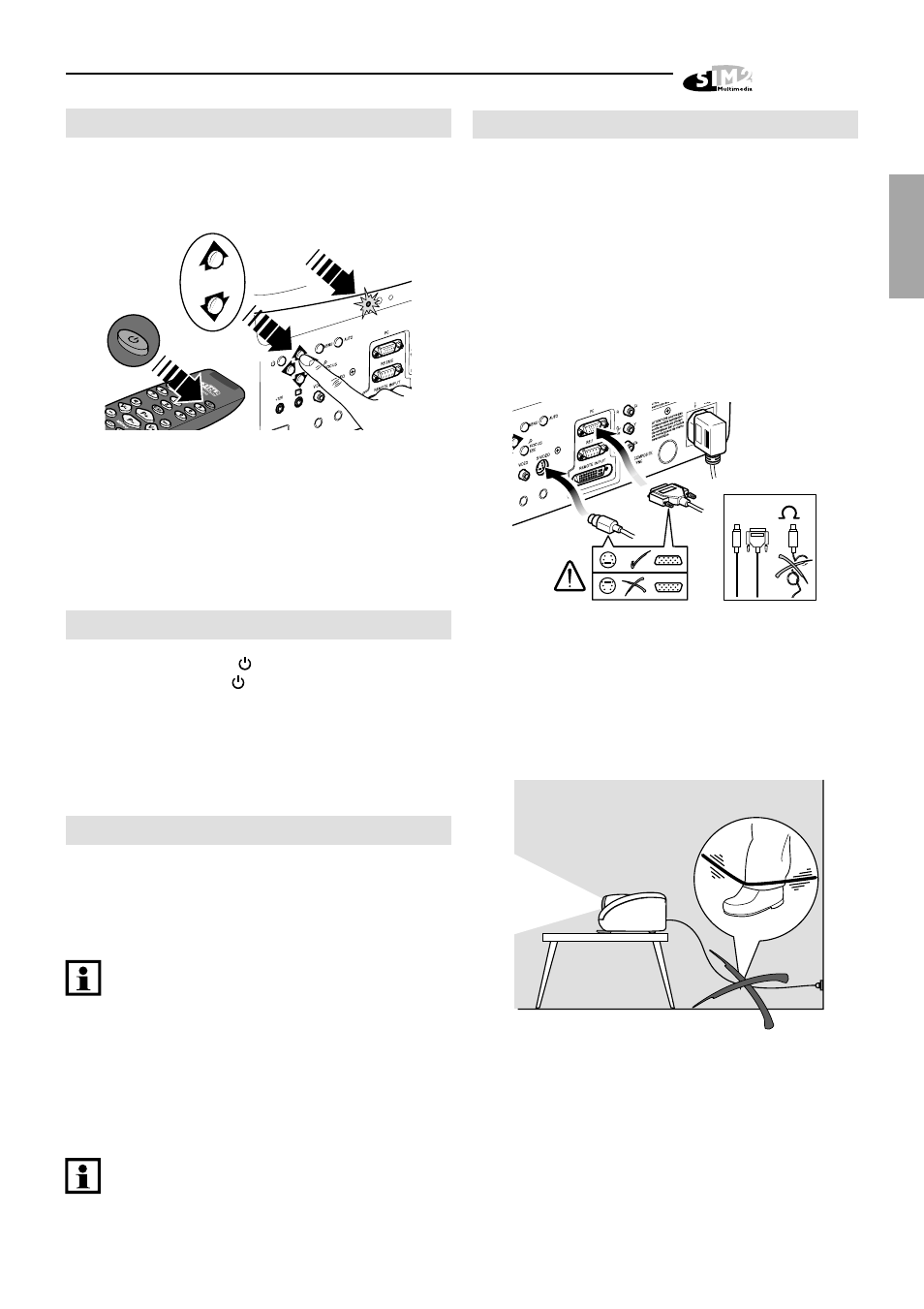 Description of connections | Sim2 Multimedia HT 250 User Manual | Page 11 / 26