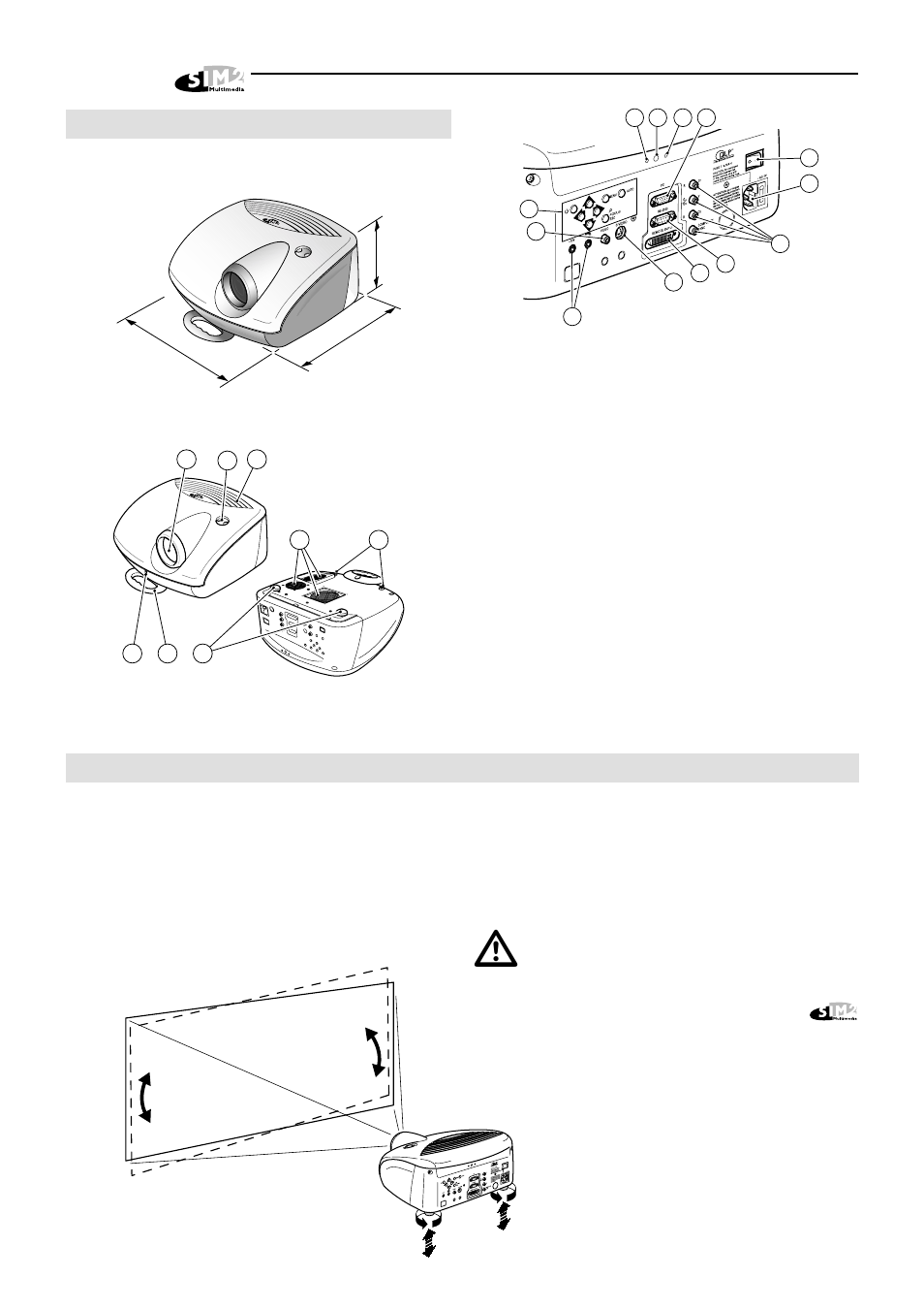 5 projector’s description, 6 installation | Sim2 Multimedia HT 250 User Manual | Page 6 / 26
