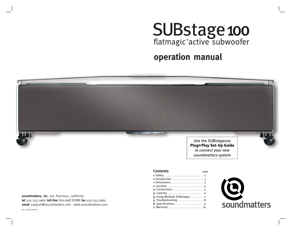 Soundmatters system User Manual | 6 pages