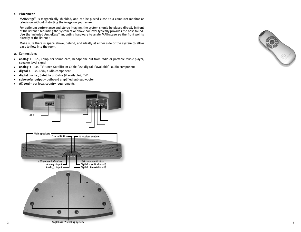 Soundmatters MAINSTAGE User Manual | Page 3 / 4