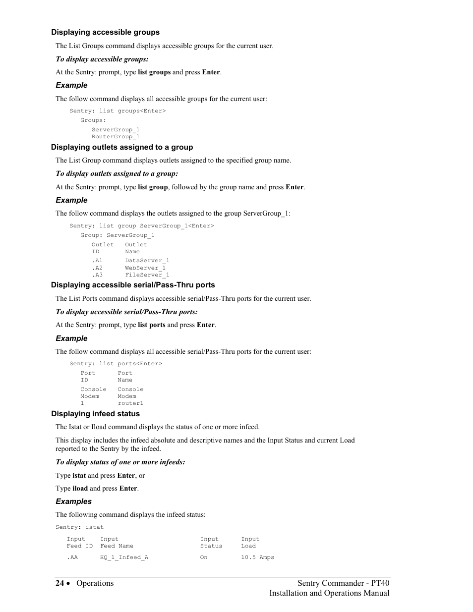 Sentry Industries PT40 User Manual | Page 28 / 64