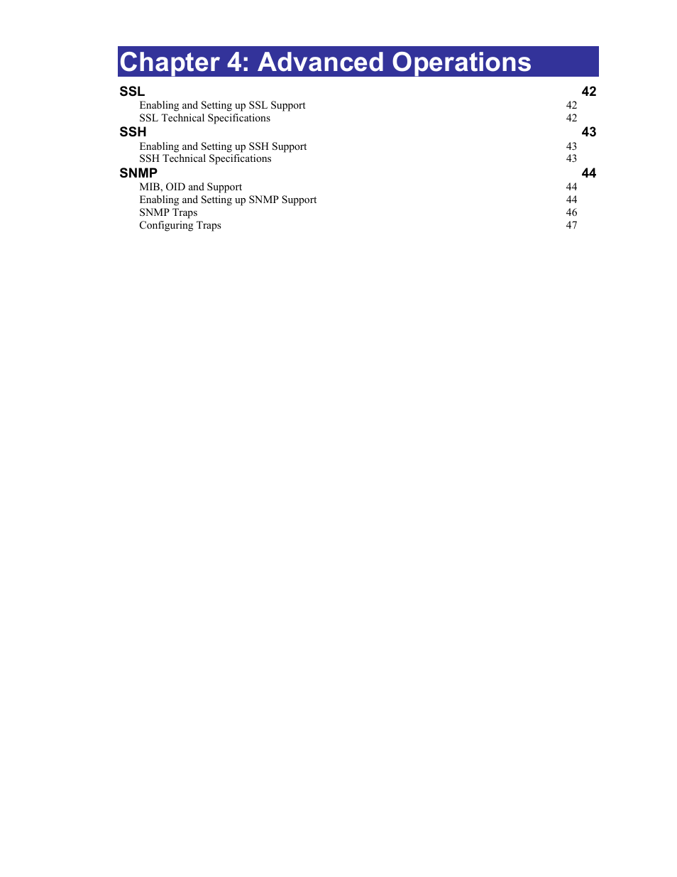Advanced operations, Hapter, Dvanced | Perations, Chapter 4: advanced operations, See chapter 4: advanced operations on pag, 41 for m | Sentry Industries PT40 User Manual | Page 45 / 64