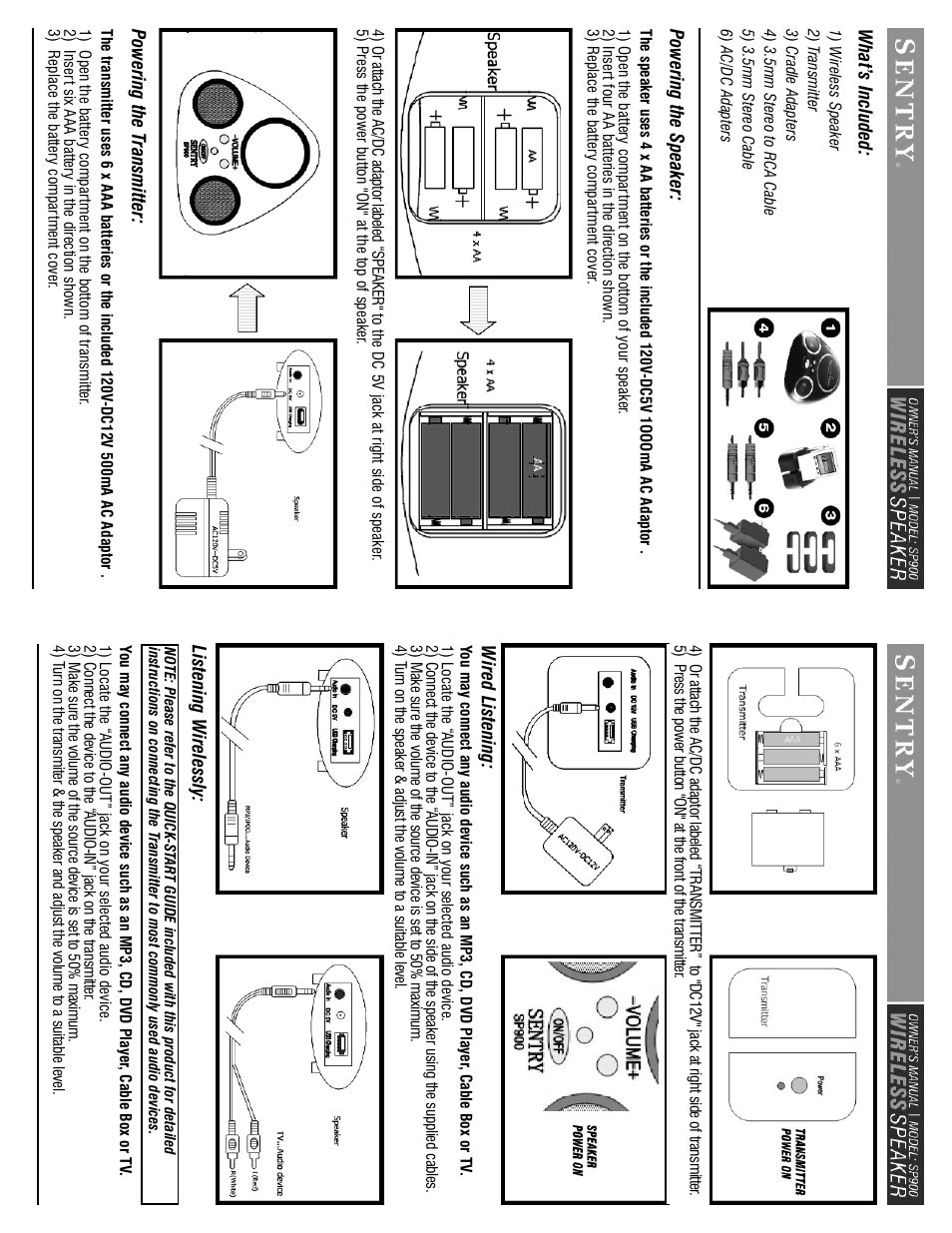 Sentry Industries WIRELESS 2.1 SP900 User Manual | Page 3 / 4
