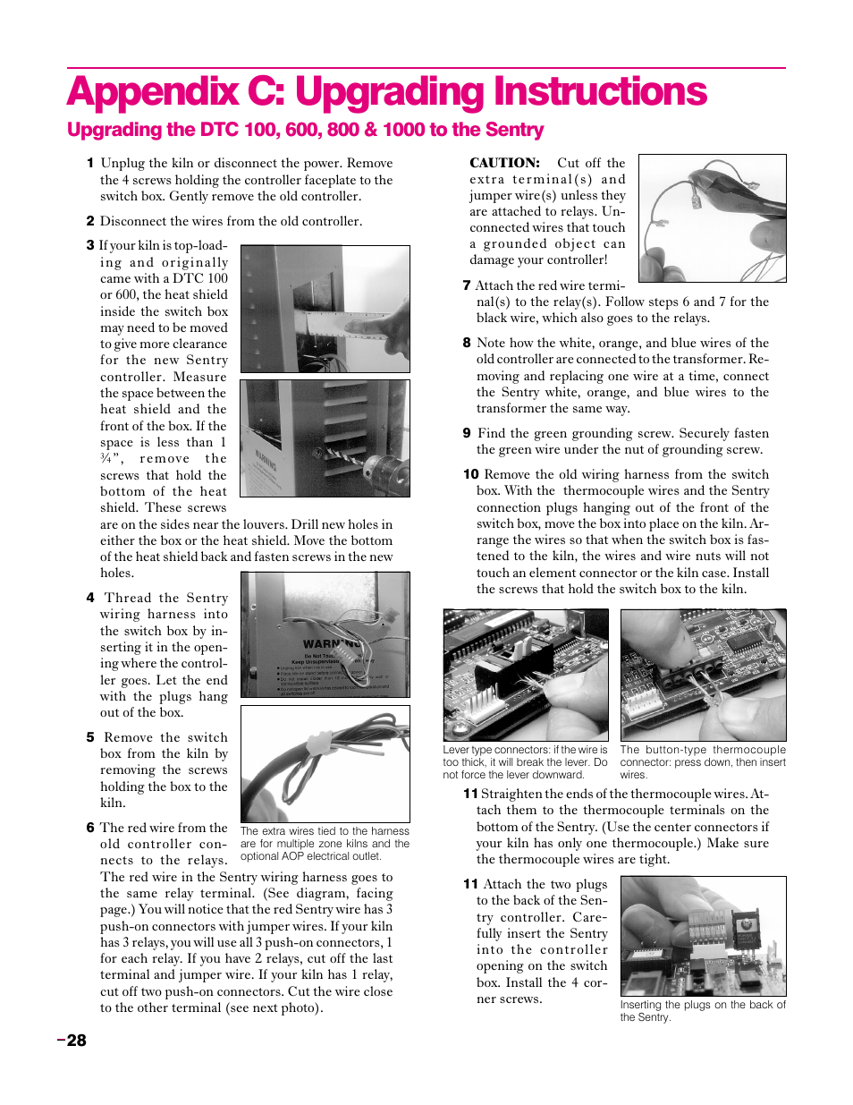 Appendix c: upgrading instructions | Sentry Industries Sentry 2.0 User Manual | Page 28 / 32