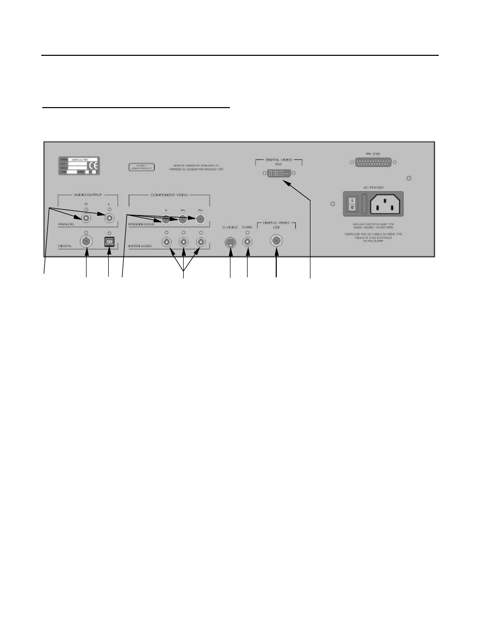 Rear panel connections | Simaudio Calypso User Manual | Page 7 / 39