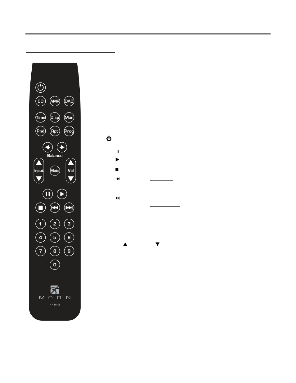 Remote control operation | Simaudio 750 D User Manual | Page 11 / 13