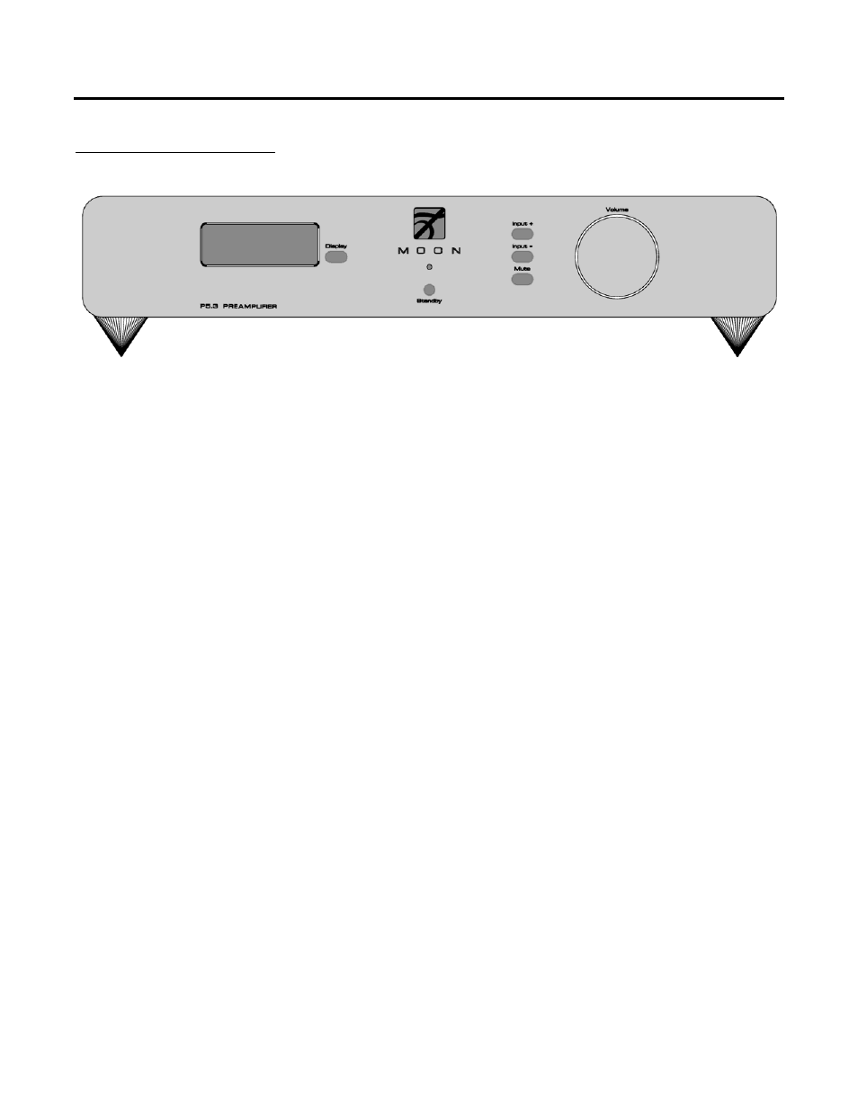 Front panel controls | Simaudio P 5.3 User Manual | Page 7 / 14
