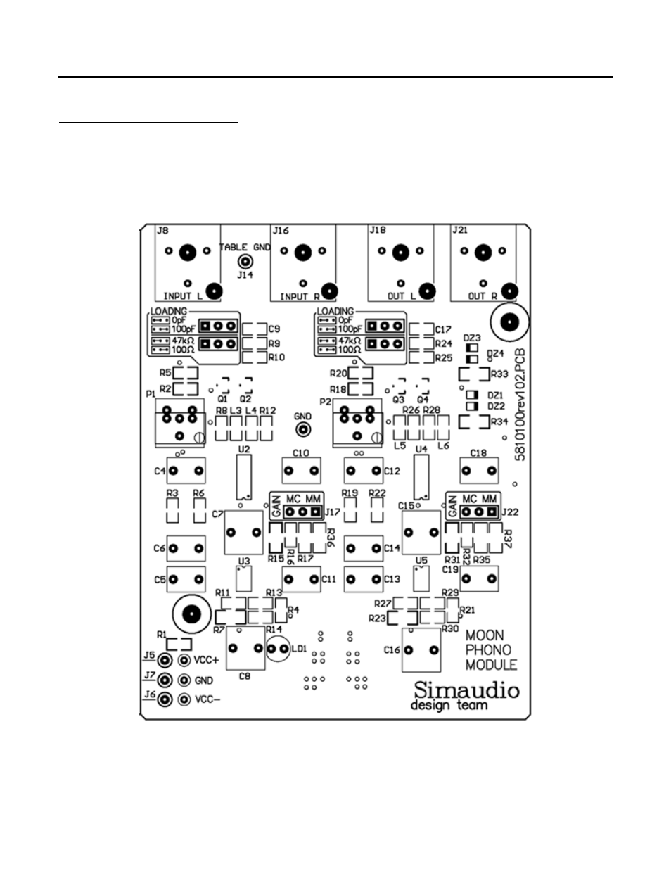 Circuit board layout | Simaudio i 3.3 User Manual | Page 9 / 16