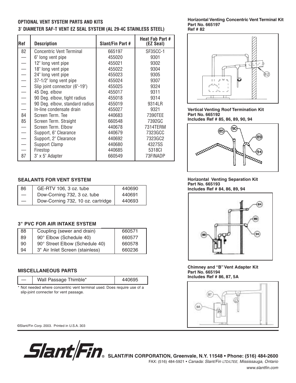 Slant/Fin CB Series User Manual | Page 4 / 4