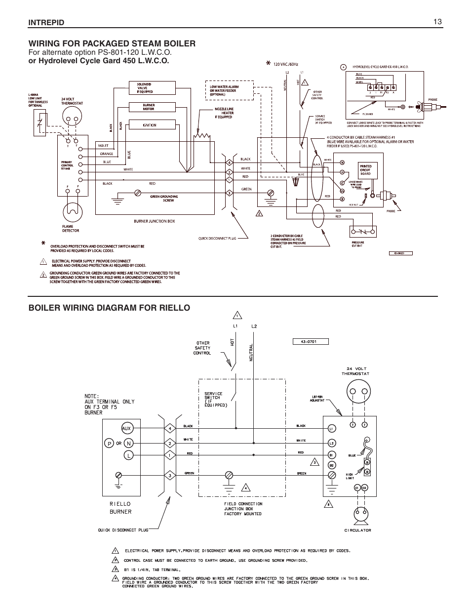 Slant/Fin INTREPID Oil-fired Boiler User Manual | Page 13 / 24