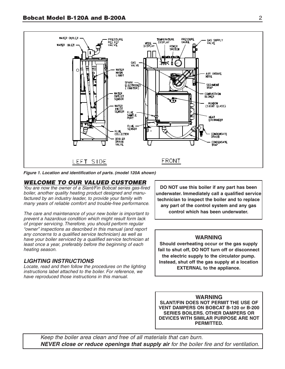 Slant/Fin B-200A User Manual | Page 2 / 12