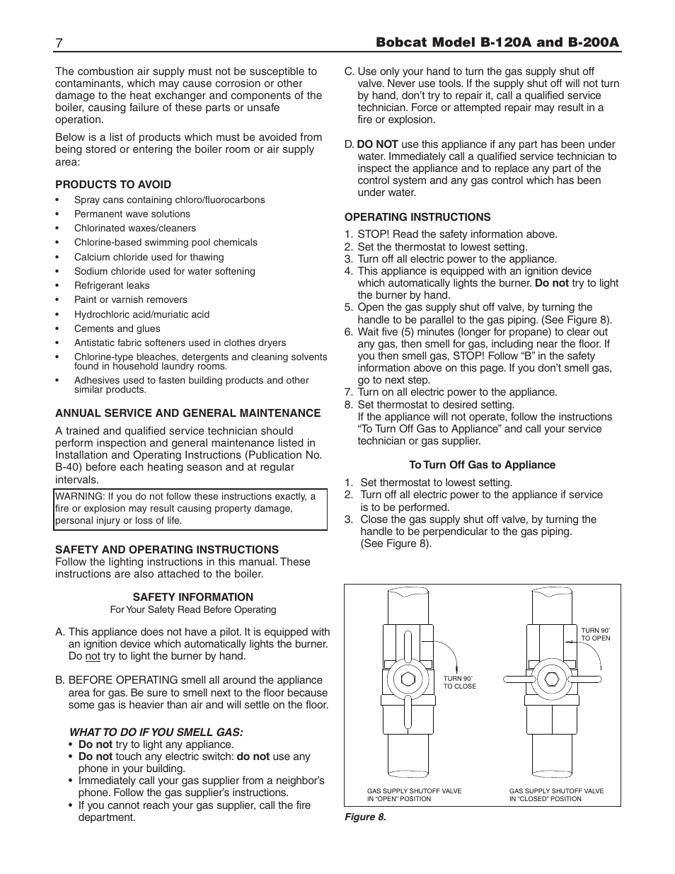 Slant/Fin B-200A User Manual | Page 7 / 12