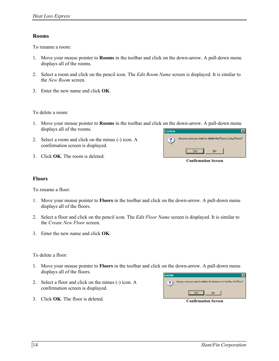 Rooms, Floors | Slant/Fin Hydronic Explorer 2 User Manual | Page 18 / 41