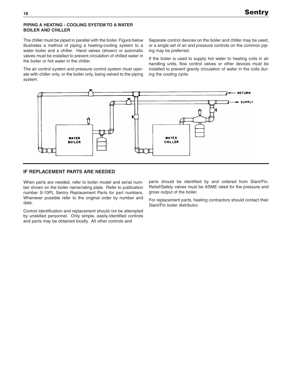 Sentry | Slant/Fin SENTRY SX-210 User Manual | Page 18 / 20