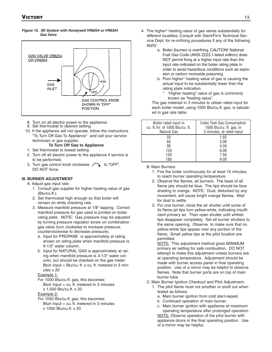 Slant/Fin V-33 User Manual | Page 13 / 20