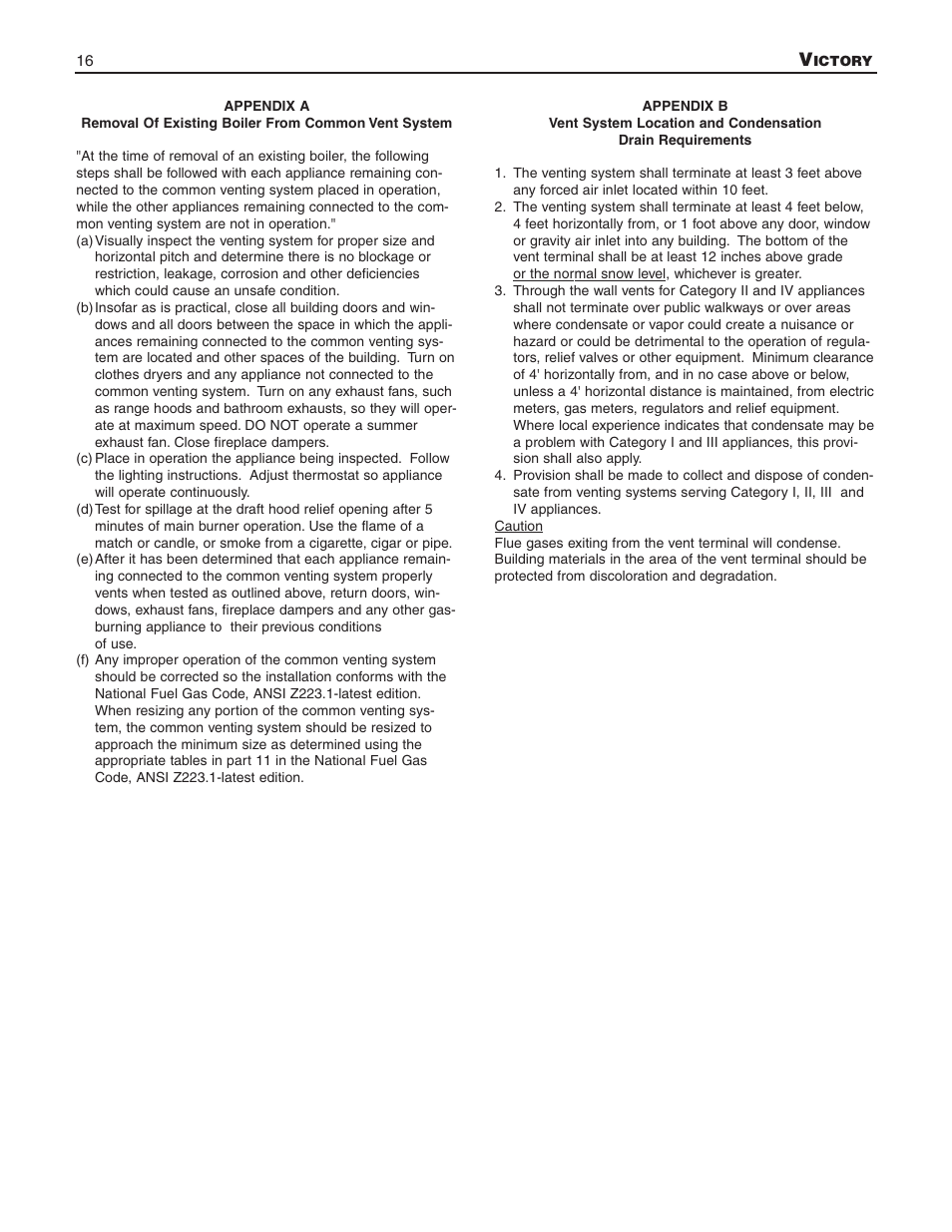 Slant/Fin V-33 User Manual | Page 16 / 20