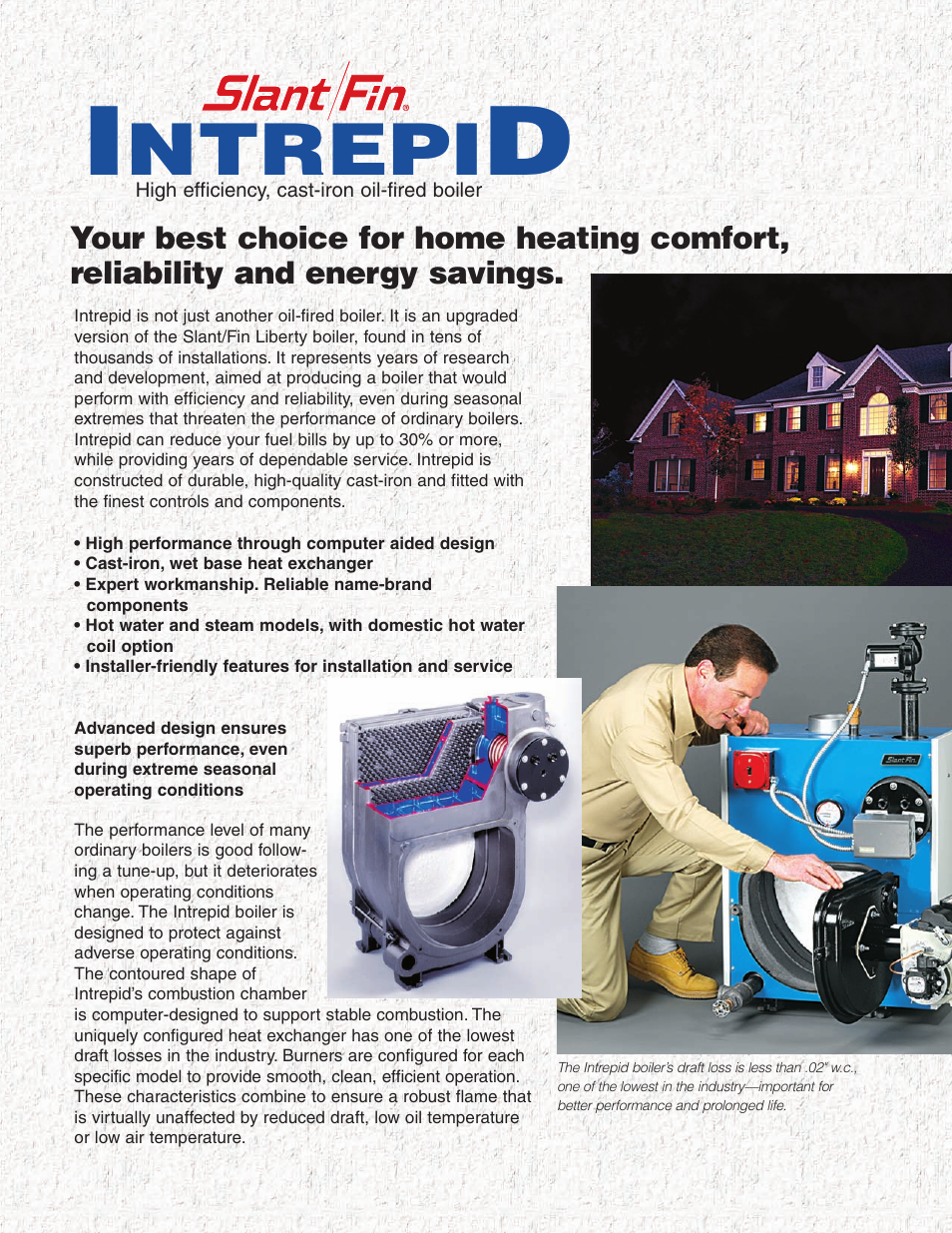 Ntrepi | Slant/Fin INTREPID Oil-Fired Boilers User Manual | Page 2 / 8