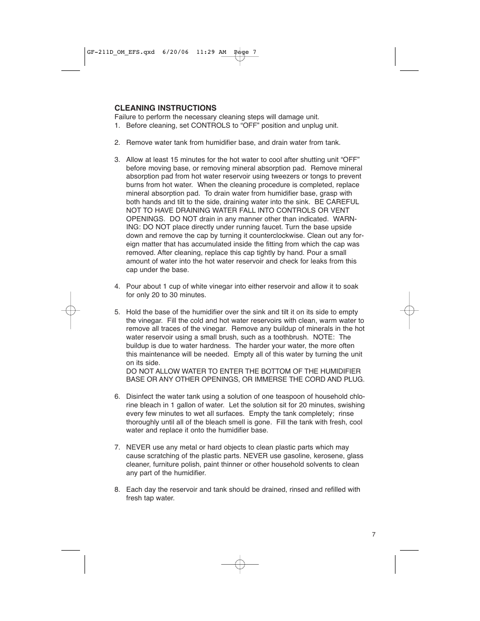 Slant/Fin GF-211D User Manual | Page 7 / 10