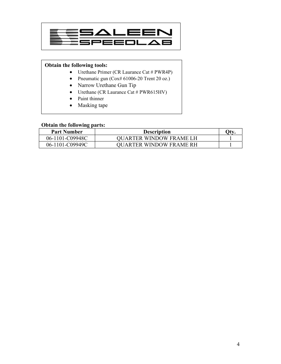 Saleen 10-8002-C12167A User Manual | Page 4 / 6