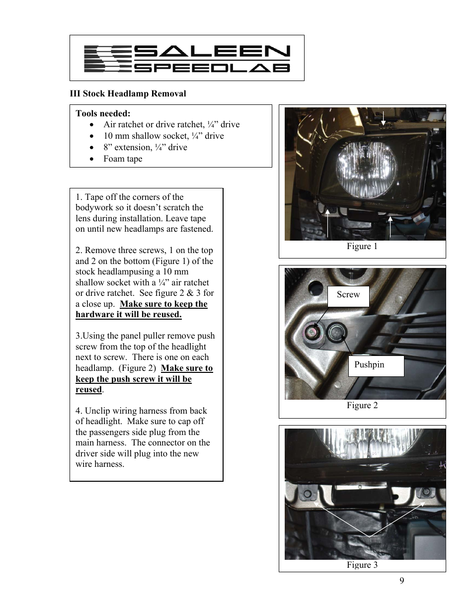Saleen 10-8002-C11670C User Manual | Page 9 / 17