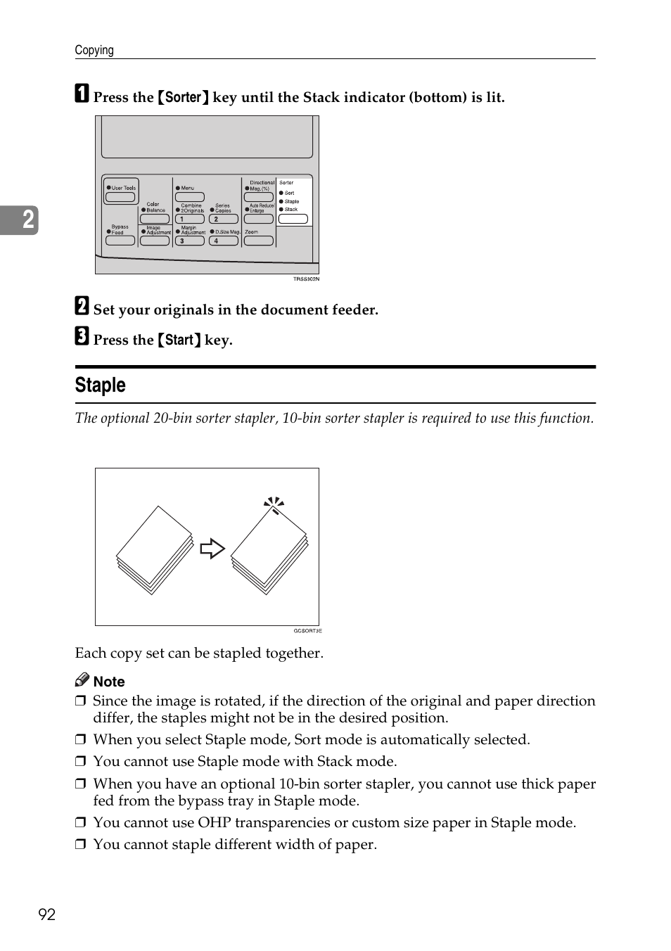 Staple | Savin C4535 User Manual | Page 103 / 107