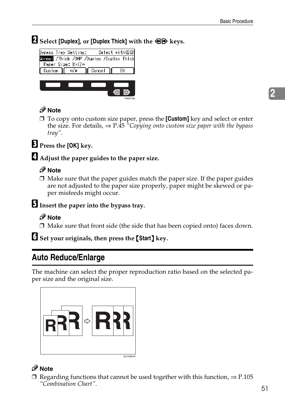 Auto reduce/enlarge | Savin C4535 User Manual | Page 62 / 107