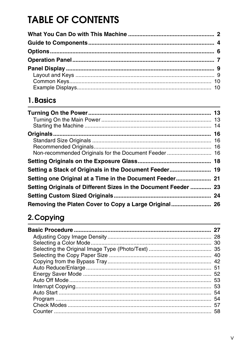 Savin C4535 User Manual | Page 8 / 107