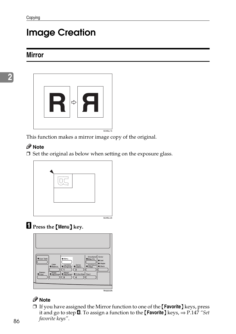 2image creation, Mirror | Savin C4535 User Manual | Page 97 / 107