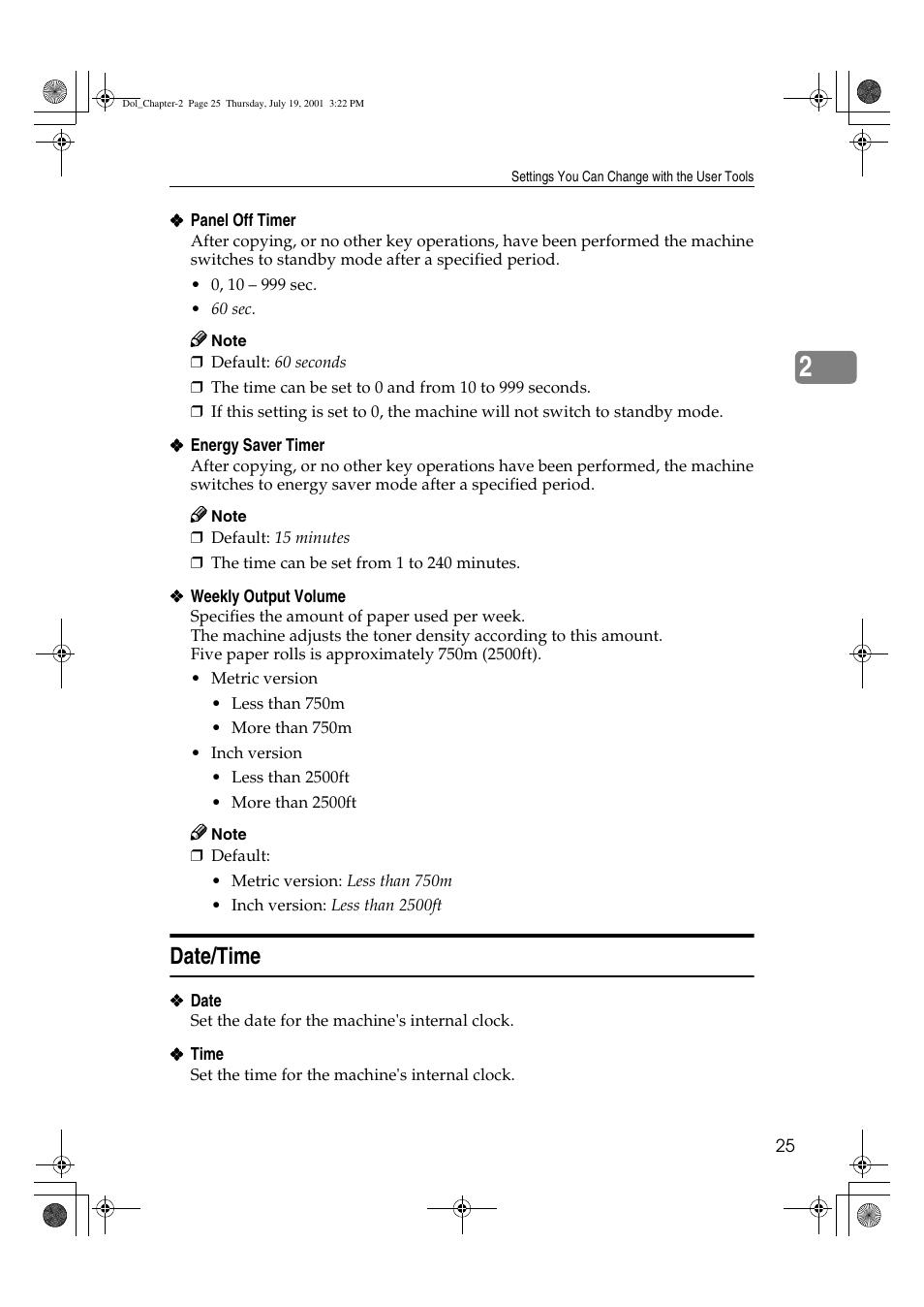 Date/time | Savin 4700WD User Manual | Page 37 / 42