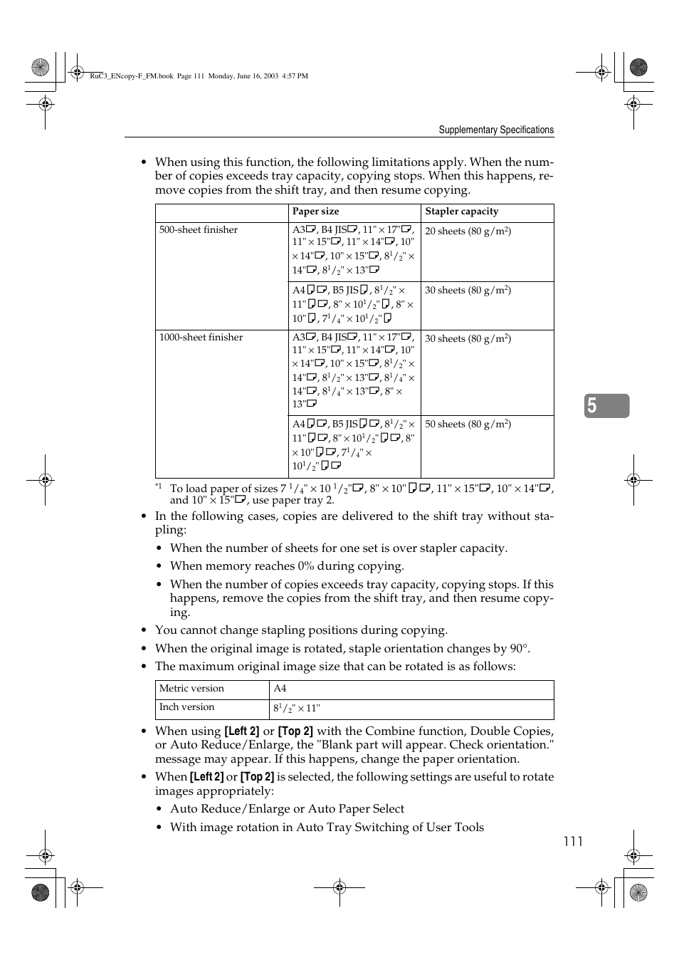 Savin 4027 User Manual | Page 121 / 132
