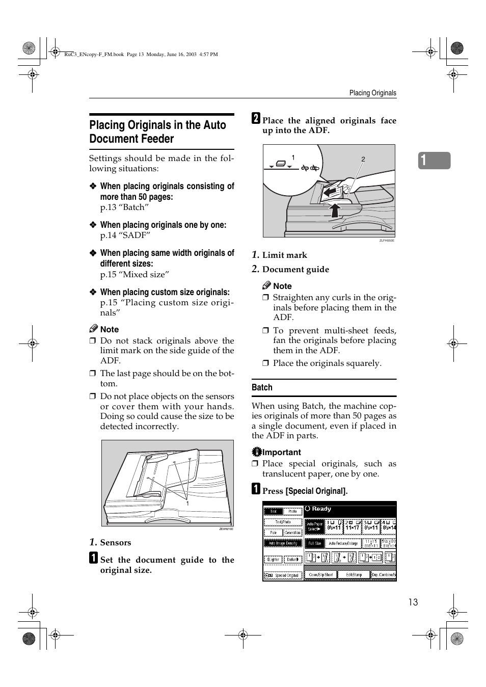 Placing originals in the auto document feeder | Savin 4027 User Manual | Page 23 / 132
