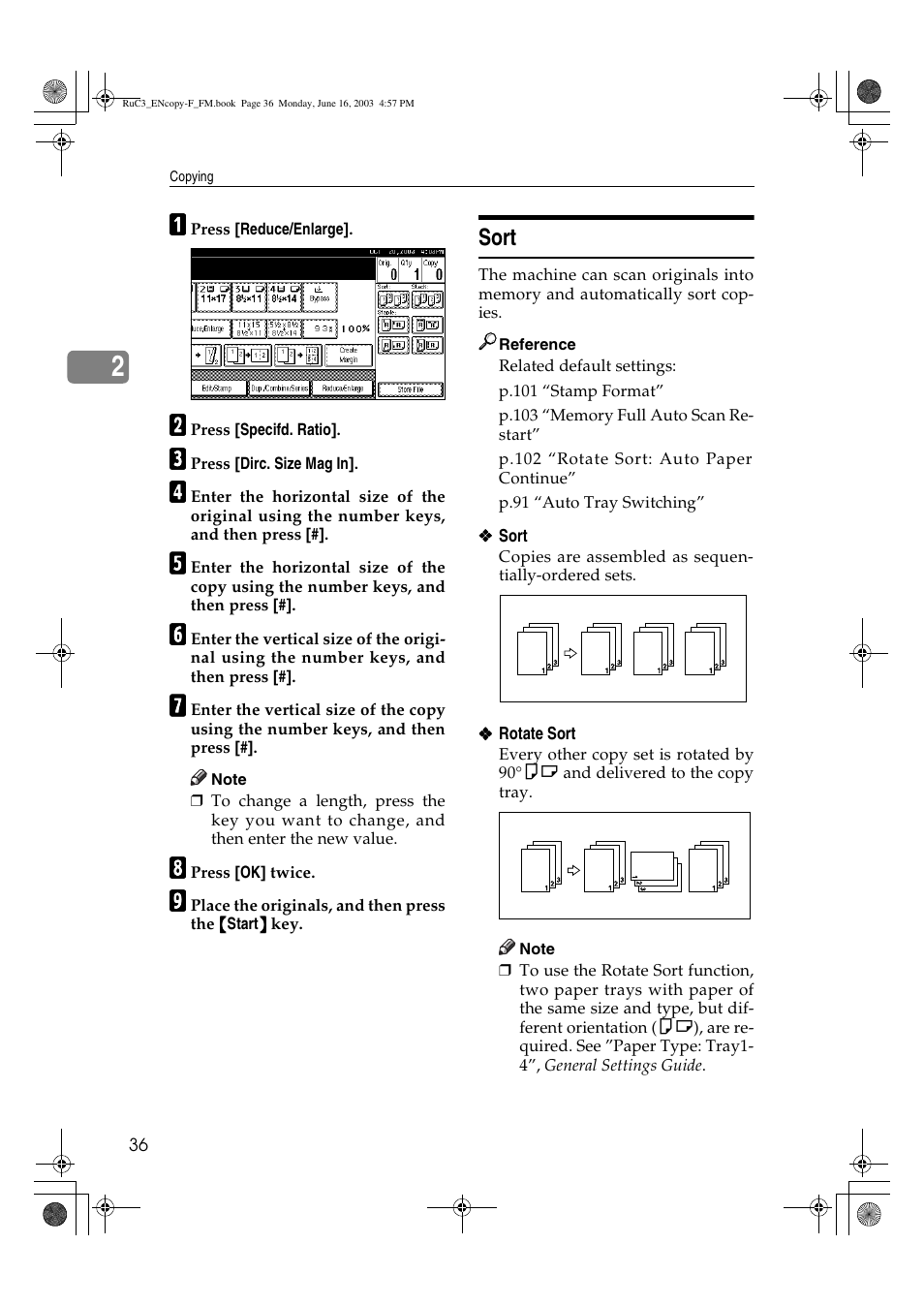 Sort | Savin 4027 User Manual | Page 46 / 132