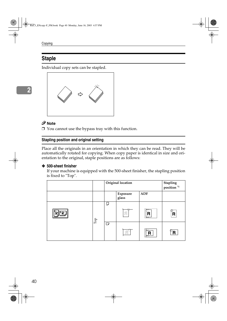 Staple | Savin 4027 User Manual | Page 50 / 132