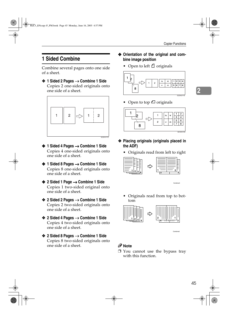 1 sided combine | Savin 4027 User Manual | Page 55 / 132