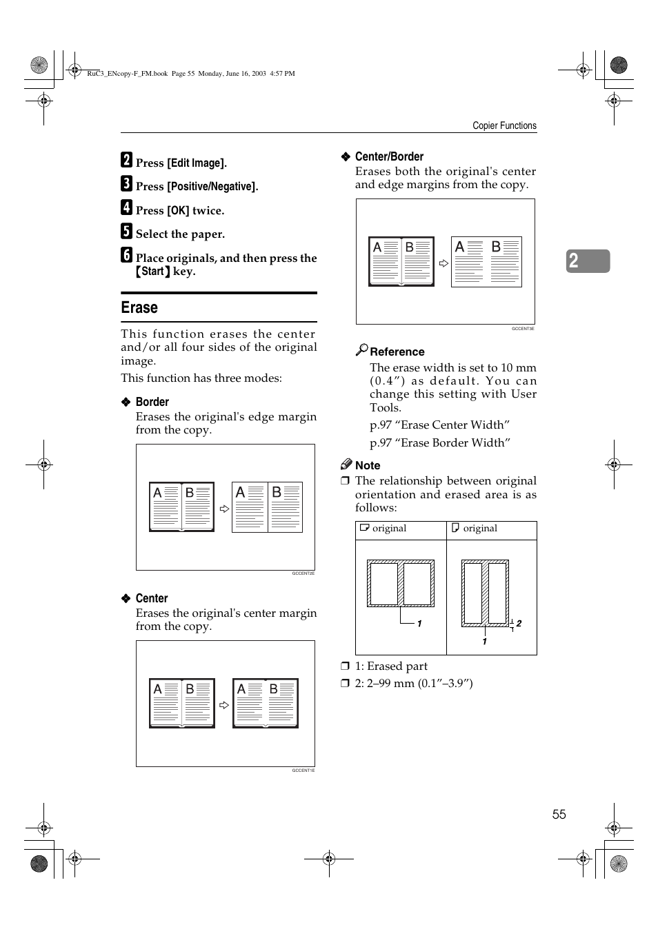 Erase | Savin 4027 User Manual | Page 65 / 132