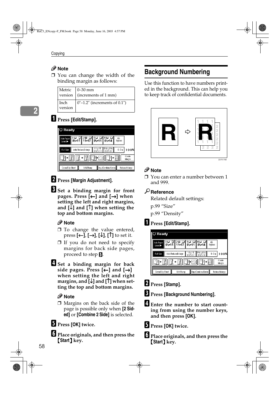 Background numbering | Savin 4027 User Manual | Page 68 / 132