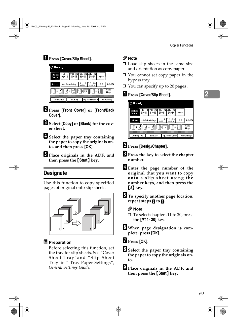 Designate | Savin 4027 User Manual | Page 79 / 132