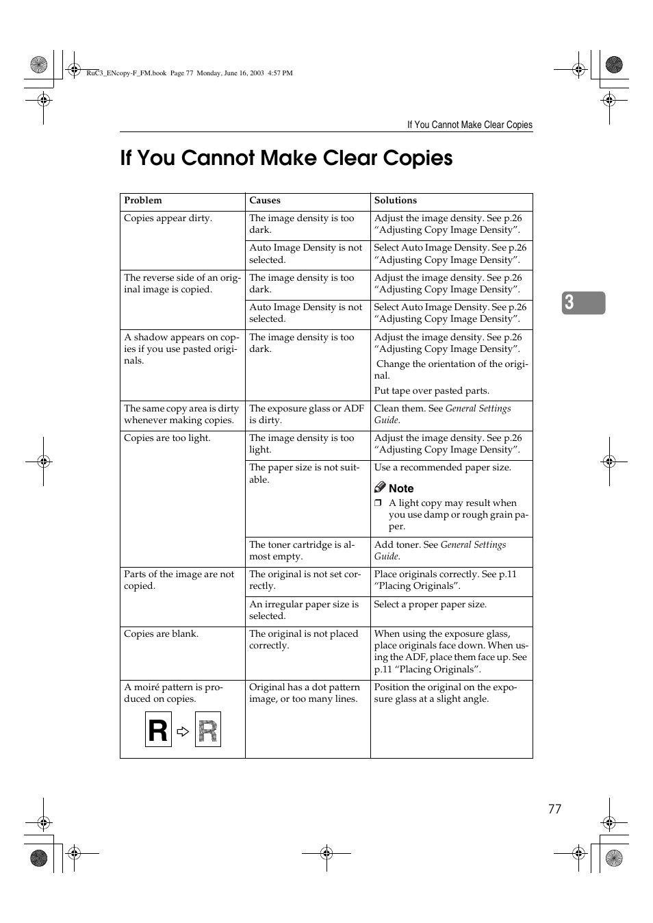 3if you cannot make clear copies | Savin 4027 User Manual | Page 87 / 132