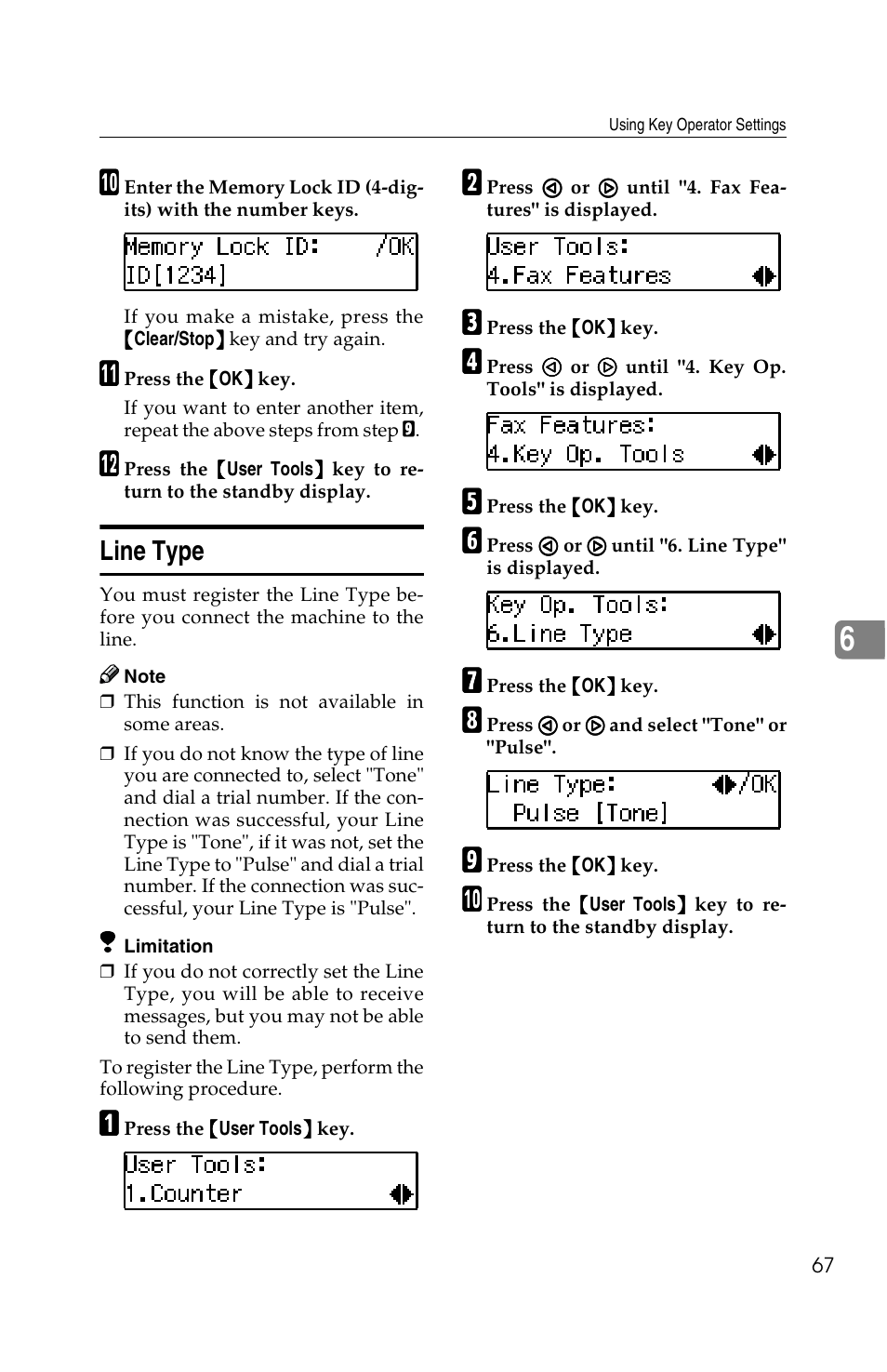 Line type | Savin G1619 User Manual | Page 155 / 176