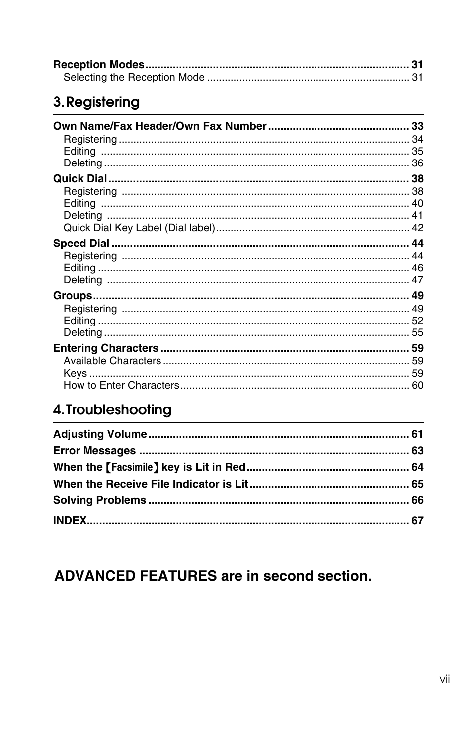 Registering, Troubleshooting | Savin G1619 User Manual | Page 9 / 176