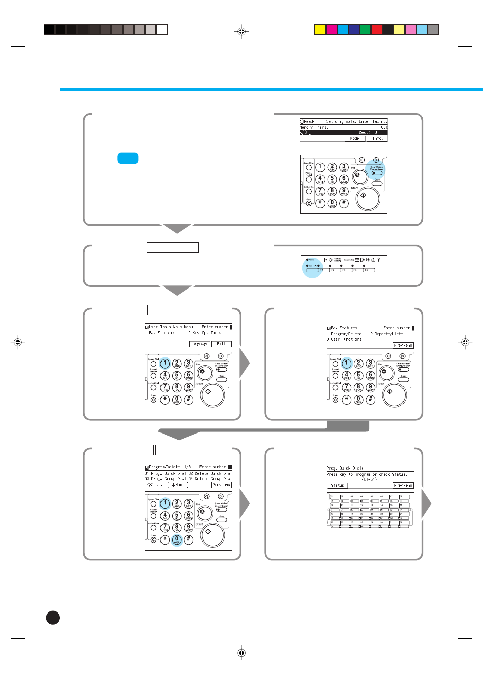 Registering quick dials 2 | Savin 3699 User Manual | Page 2 / 16
